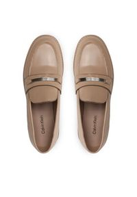Calvin Klein Loafersy Rubber Sole Loafer W/Hw HW0HW01791 Beżowy. Kolor: beżowy. Materiał: skóra #2