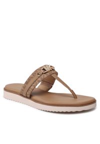 Japonki MICHAEL Michael Kors Farrah Thong 40R2FHFA1B Camel. Kolor: brązowy. Materiał: skóra