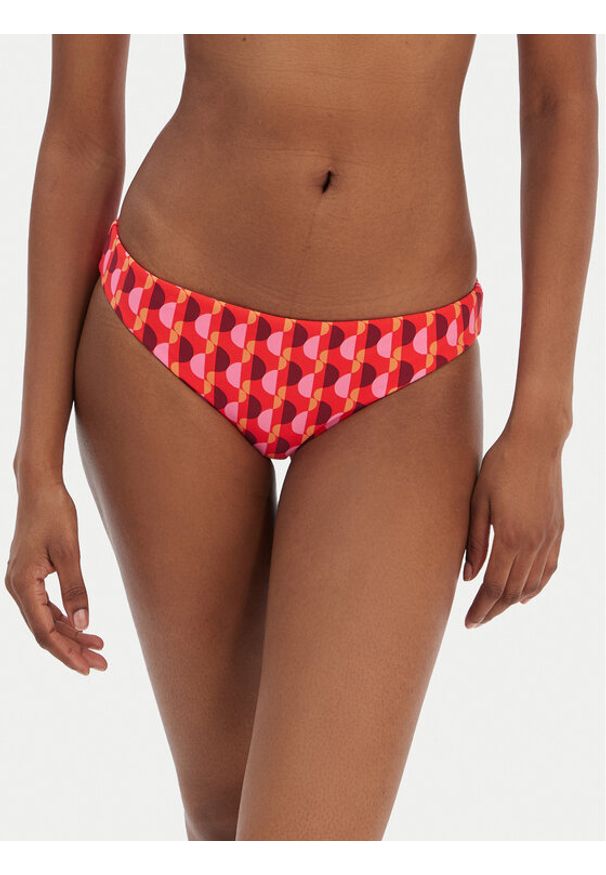 Seafolly Dół od bikini Sorrento 40426-277 Pomarańczowy. Kolor: pomarańczowy. Materiał: syntetyk