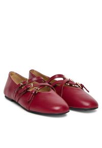 MICHAEL Michael Kors Baleriny Indy 40T5IDFP2L Bordowy. Kolor: czerwony. Materiał: skóra #5