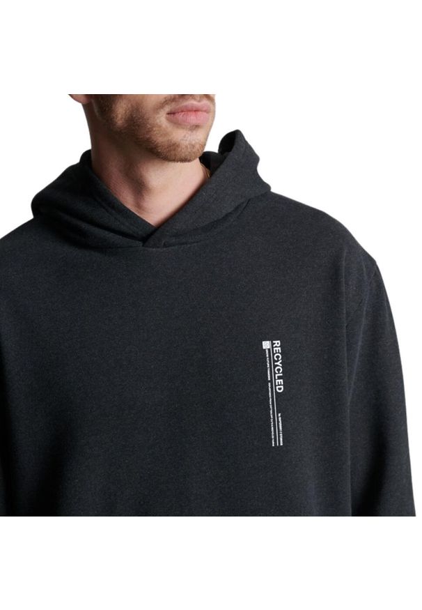 Bluza turystyczna męska Superdry Micro Slide Hood. Kolor: szary. Materiał: poliester, bawełna