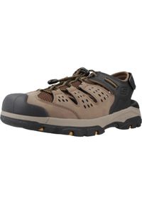 skechers - Buty trekkingowe męskie Skechers Tresmen. Zapięcie: rzepy. Kolor: brązowy. Materiał: materiał, syntetyk. Szerokość cholewki: normalna