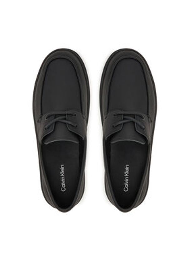 Calvin Klein Półbuty Hybrid Clean Boat Shoe Lth HM0HM02233 Czarny. Kolor: czarny. Materiał: skóra