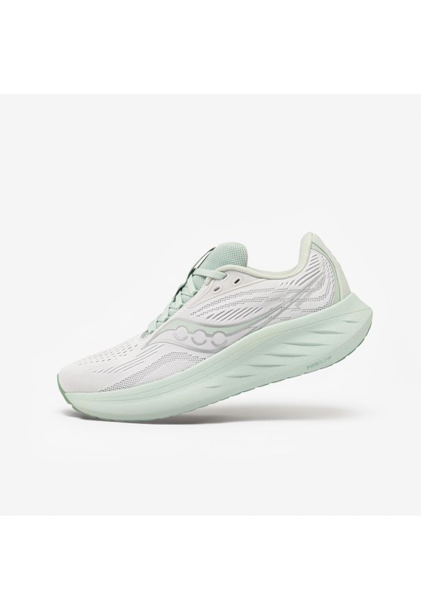 Buty do biegania damskie Saucony Ride 18. Okazja: na co dzień. Kolor: szary. Sport: fitness