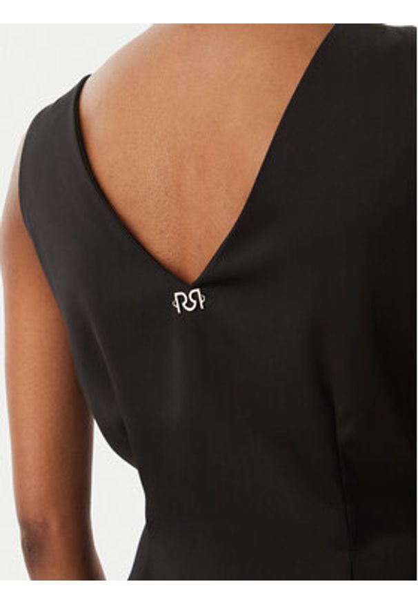 Rinascimento Sukienka koktajlowa CFC0122928003 Czarny Regular Fit. Kolor: czarny. Materiał: syntetyk. Styl: wizytowy