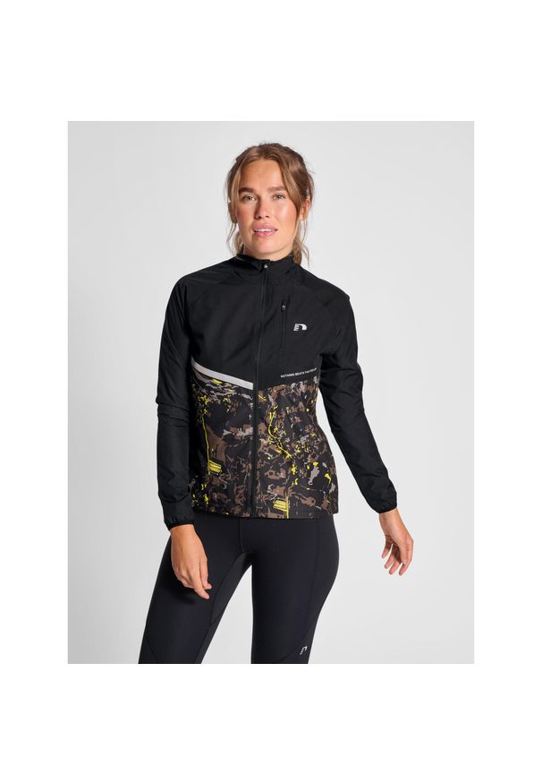 NewLine - Damska bluza dresowa Newline Austin. Kolor: brązowy, wielokolorowy. Materiał: dresówka