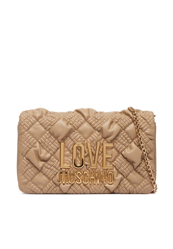 Love Moschino - Torebka LOVE MOSCHINO. Kolor: beżowy