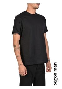 Xagon Man T-Shirt | A20082J30064 | Mężczyzna | Czarny. Okazja: na co dzień. Kolor: czarny. Materiał: bawełna. Wzór: nadruk. Styl: casual #2