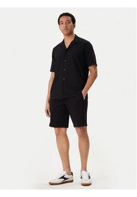 Karl Lagerfeld - KARL LAGERFELD Koszula 605942 562034 Czarny Regular Fit. Typ kołnierza: dekolt w karo. Kolor: czarny. Materiał: syntetyk #3