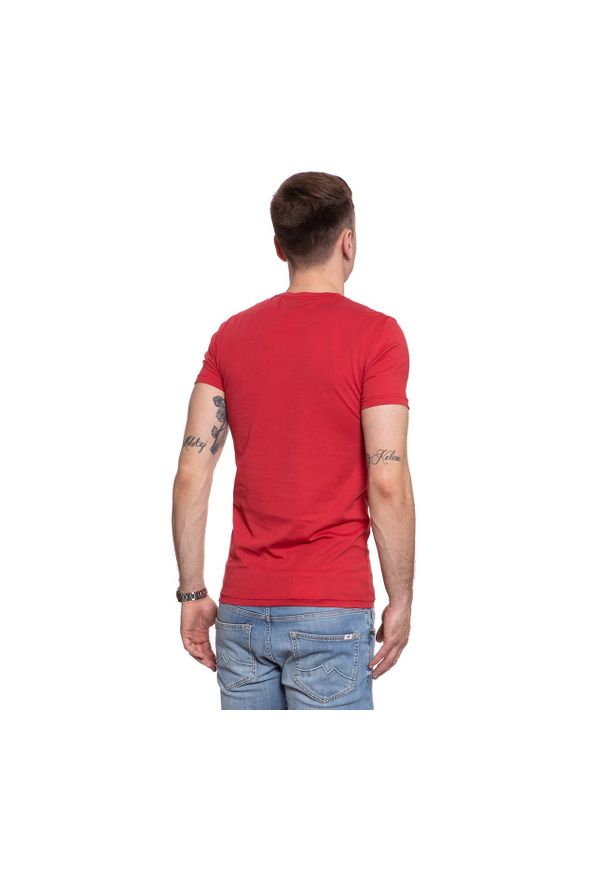 Mustang - MĘSKI T-SHIRT MUSTANG Aaron C Print 1009910 8347. Wzór: nadruk