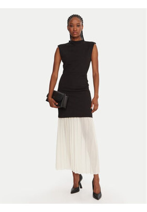 French Connection Sukienka wieczorowa 71ZEV Czarny Regular Fit. Kolor: czarny. Materiał: syntetyk. Styl: wizytowy