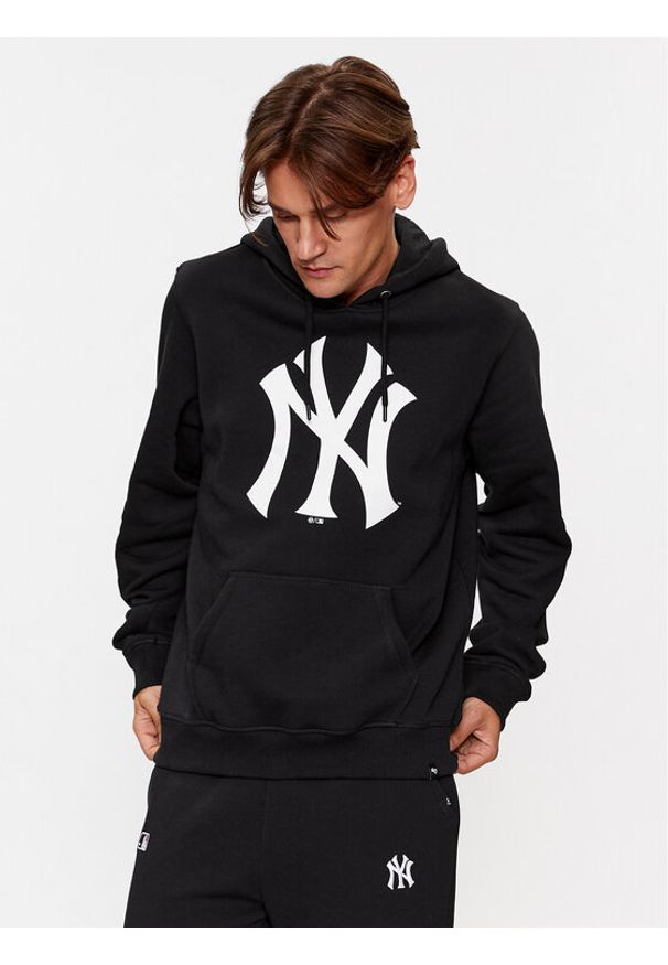 47 Brand Bluza New York Yankees BB017PEMIBR544112JK Czarny Regular Fit. Kolor: czarny. Materiał: bawełna