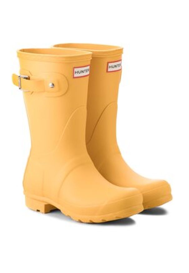 Hunter Kalosze Original Short WFS1000RMA Żółty. Kolor: żółty. Materiał: kauczuk