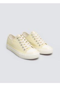 Big-Star - Trampki damskie niskie żółte TT274287 201. Nosek buta: okrągły. Zapięcie: sznurówki. Kolor: żółty. Materiał: materiał. Sezon: wiosna, lato. Styl: klasyczny #5