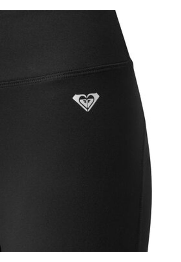 Roxy Legginsy Everyday Flow ERJNP03590 Czarny Slim Fit. Kolor: czarny. Materiał: syntetyk