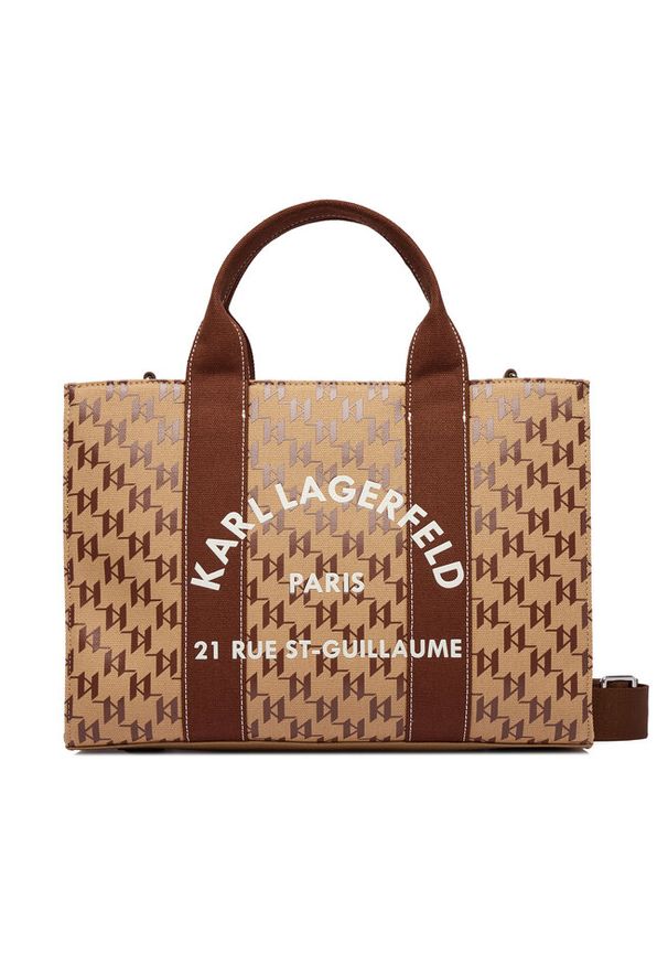 Karl Lagerfeld - Torebka KARL LAGERFELD. Kolor: brązowy