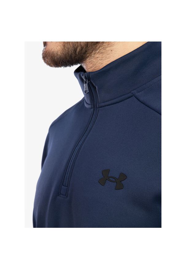Bluza bez kaptura męska Under Armour Armour Fleece 1/4 Zip. Typ kołnierza: bez kaptura. Kolor: niebieski. Sport: fitness