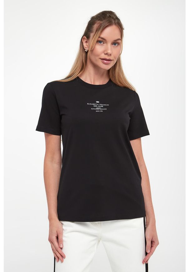 Elisabetta Franchi - T-shirt damski ELISABETTA FRANCHI