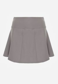 Born2be - Ciemnoszare Sportowe Spódnico-Szorty z Funkcjonalnymi Kieszonkami Natellea. Okazja: na spacer. Kolor: szary. Materiał: materiał. Styl: sportowy #6