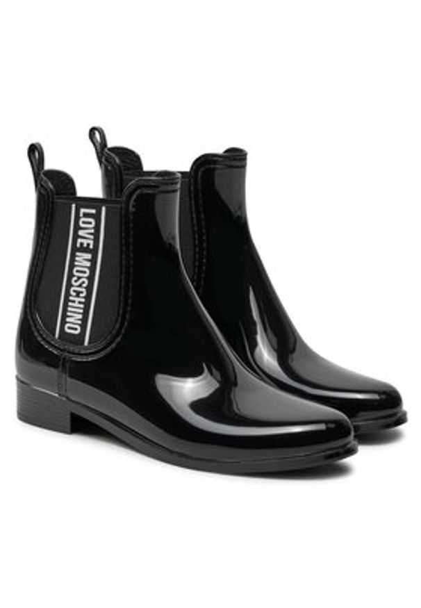Love Moschino - LOVE MOSCHINO Kalosze JA21013G1LIR1000 Czarny. Kolor: czarny. Materiał: syntetyk