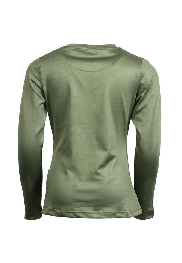 HARRYS HORSE - Dziewczęca koszulka do jazdy konnej Harry's Horse Stout!. Kolor: zielony. Długość rękawa: długi rękaw. Styl: młodzieżowy