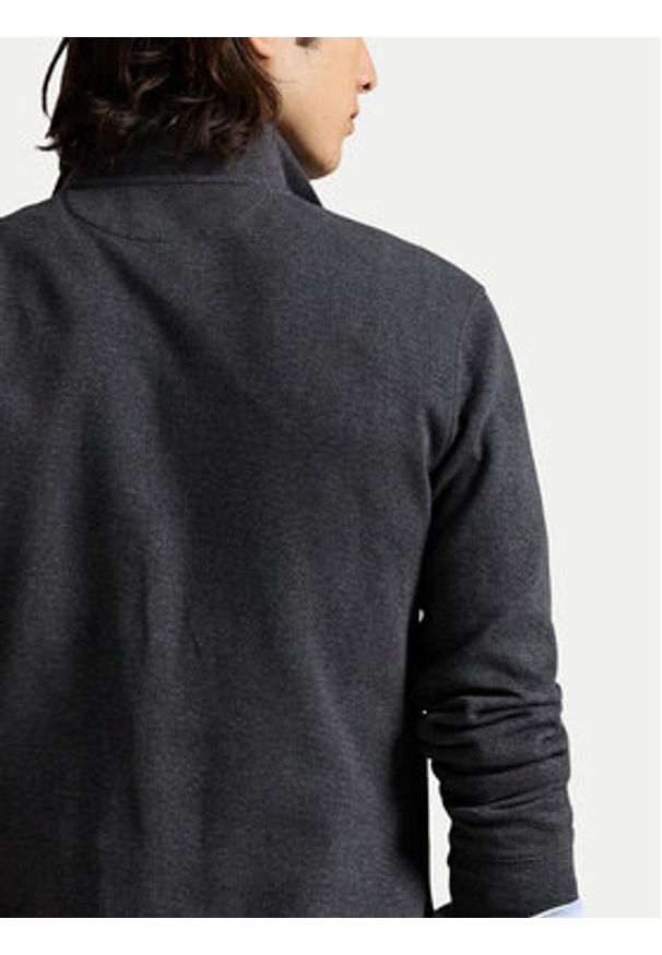 Polo Ralph Lauren Sweter 710981461001 Szary Regular Fit. Typ kołnierza: polo. Kolor: szary. Materiał: bawełna