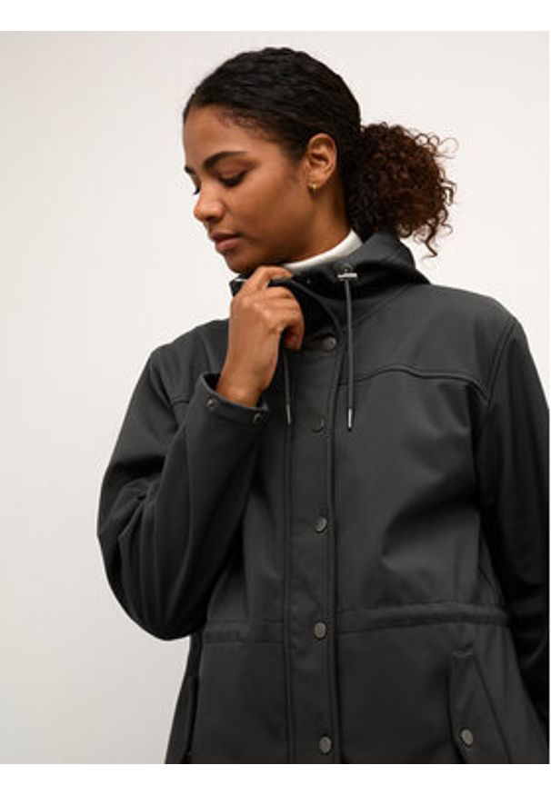 Kaffe Parka Talina 10506660 Czarny Regular Fit. Kolor: czarny. Materiał: syntetyk