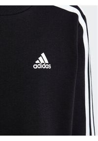 Adidas - adidas Bluza Essentials 3-Stripes Crewneck Sweatshirt IC9134 Czarny Regular Fit. Kolor: czarny. Materiał: bawełna