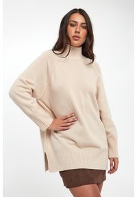 Marella - Sweter damski z wełny dziewiczej Eccelso MARELLA MONOCHROME. Materiał: wełna #1