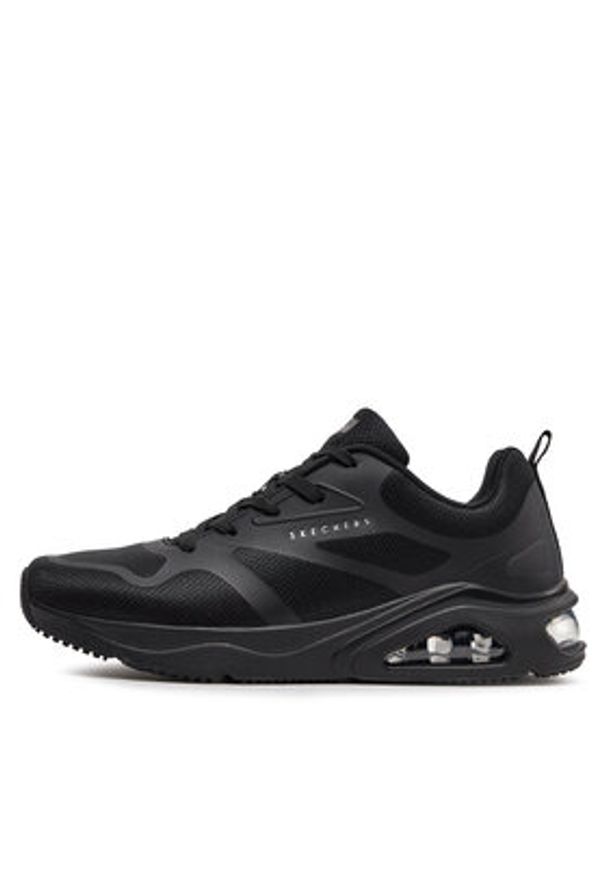 skechers - Skechers Sneakersy Tres-Air Uno-Revolution-Airy 183070/BBK Czarny. Kolor: czarny. Materiał: materiał