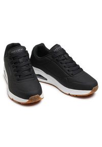 skechers - Skechers Sneakersy Uno Stand On Air 52458/BLK Czarny. Kolor: czarny. Materiał: skóra
