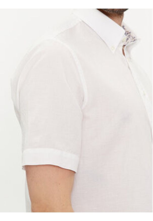 TOMMY HILFIGER - Tommy Hilfiger Koszula MW0MW35323 Biały Regular Fit. Kolor: biały. Materiał: bawełna