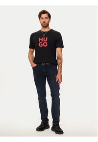 Hugo T-Shirt Racing Bulls 50523839 Czarny Regular Fit. Kolor: czarny. Materiał: bawełna #4