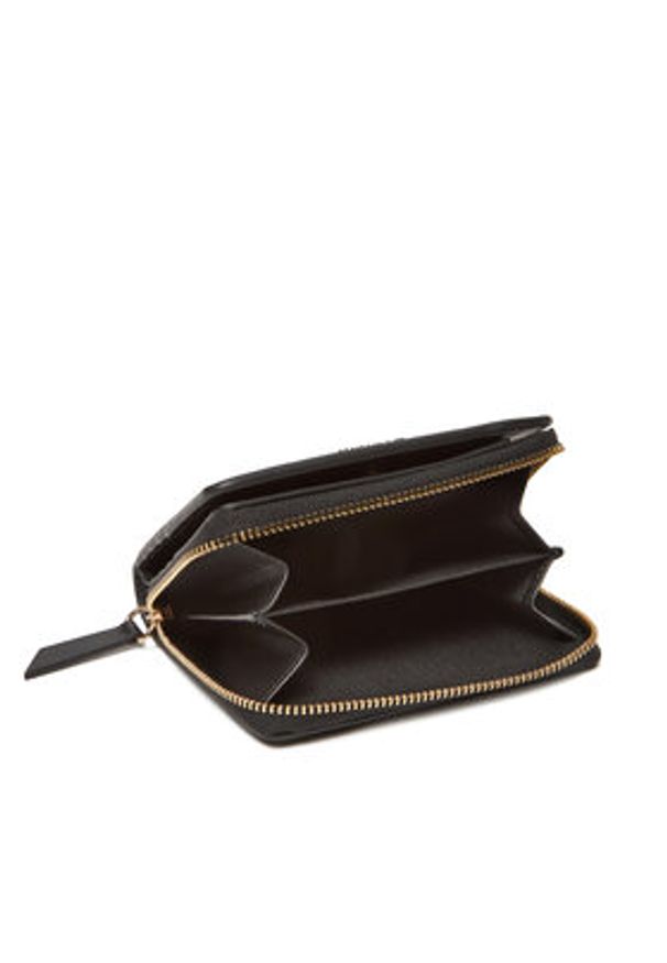 TOMMY HILFIGER - Tommy Hilfiger Mały Portfel Damski Th Leather Slg Med Za Flap AW0AW17499 Czarny. Kolor: czarny. Materiał: skóra