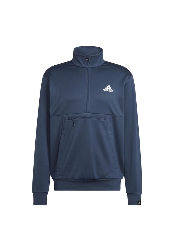 Adidas - Bluza z małym logo adidas Aeroready Game and Go. Kolor: niebieski. Sport: fitness