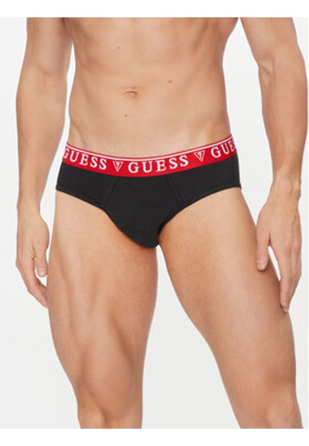Guess Komplet 3 par slipów U97G00 KCD31 Szary. Kolor: szary. Materiał: bawełna