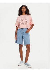 Billabong T-Shirt Island Memories EBJZT00427 Koralowy Oversize. Kolor: pomarańczowy. Materiał: bawełna