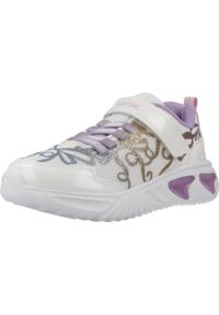 Geox - Buty GEOX J ASSISTER GIRL Biały. Okazja: na co dzień. Kolor: biały. Materiał: tkanina, syntetyk #1