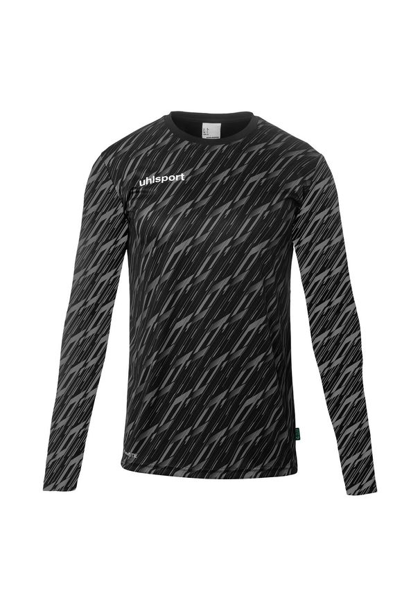 UHLSPORT - Dziecięca koszulka bramkarska z długim rękawem Uhlsport Progressive. Kolor: czarny, biały, wielokolorowy. Długość rękawa: długi rękaw. Długość: długie. Sport: piłka nożna