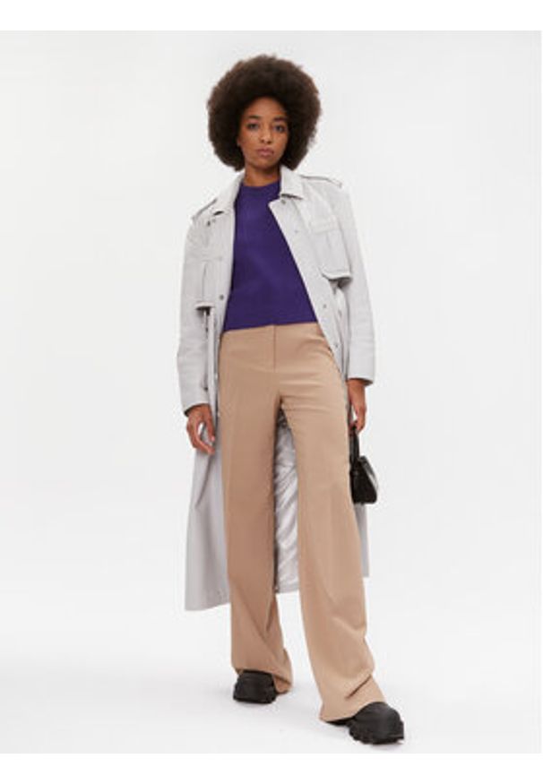 Morgan Sweter 232-MARIN Fioletowy Regular Fit. Kolor: fioletowy. Materiał: syntetyk