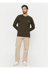 Lee Longsleeve Wobbly 112355592 Zielony Regular Fit. Kolor: zielony. Materiał: bawełna. Długość rękawa: długi rękaw #5