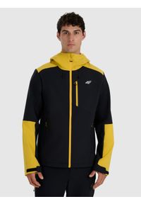 4f - 4F Kurtka softshell wiatroodporna membrana 8000 męska - żółta M. Kolor: żółty. Materiał: softshell