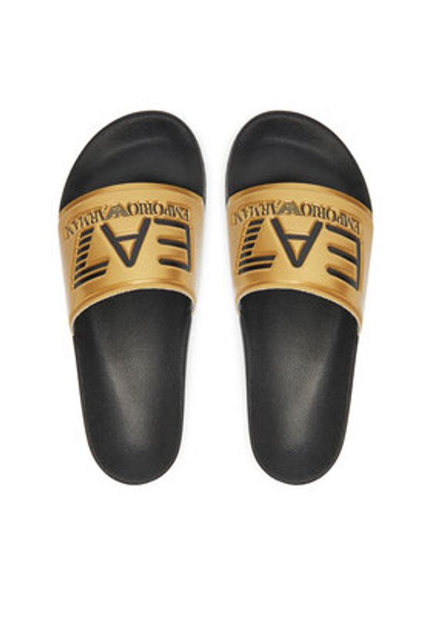 EA7 Emporio Armani Klapki 7X000108 AF15118 MZ097 Złoty. Kolor: złoty. Materiał: syntetyk