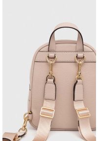 MICHAEL Michael Kors plecak skórzany damski kolor różowy mały gładki. Kolor: różowy. Materiał: skóra. Wzór: gładki #5