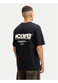 Jack & Jones T-Shirt Club 12289842 Czarny Relaxed Fit. Kolor: czarny. Materiał: bawełna #4