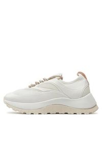 Calvin Klein Sneakersy Runner Lace Up Caging HW0HW01900 Biały. Kolor: biały. Materiał: mesh, materiał