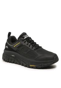 skechers - Skechers Półbuty Recon 237333/BBK Czarny. Kolor: czarny. Materiał: skóra #1