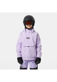 Bluza z kapturem dla dzieci Helly Hansen Powder Softshell. Typ kołnierza: kaptur. Kolor: fioletowy. Materiał: softshell. Sezon: zima. Sport: narciarstwo #1