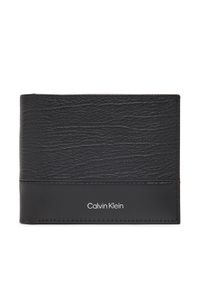 Calvin Klein Portfel męski Subtle Mix Bifold 5Cc W/Coin K50K512858 Czarny. Kolor: czarny. Materiał: skóra