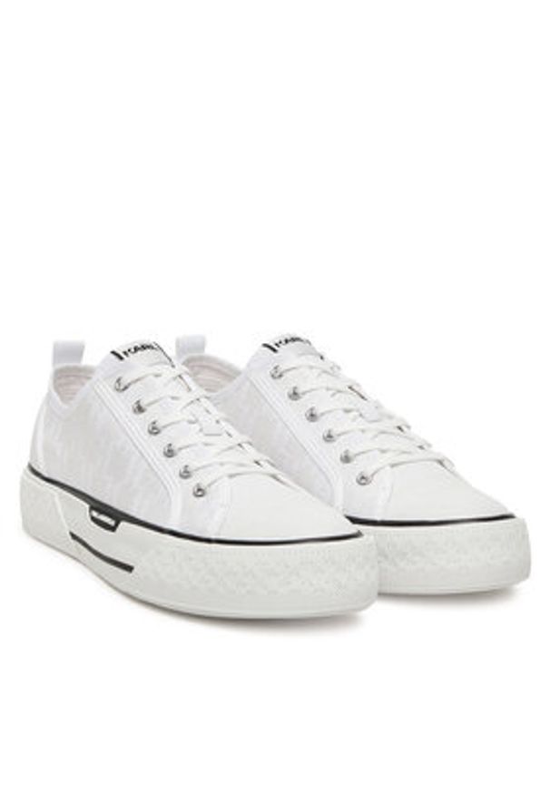 Karl Lagerfeld - KARL LAGERFELD Trampki KL50425 Biały. Kolor: biały. Materiał: materiał
